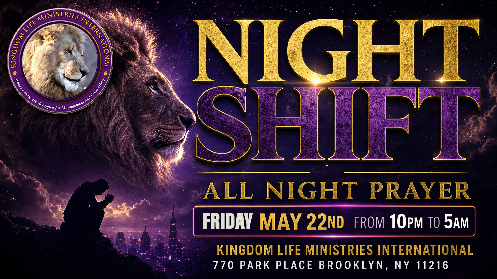 Night Shift All Night Prayer Flyer