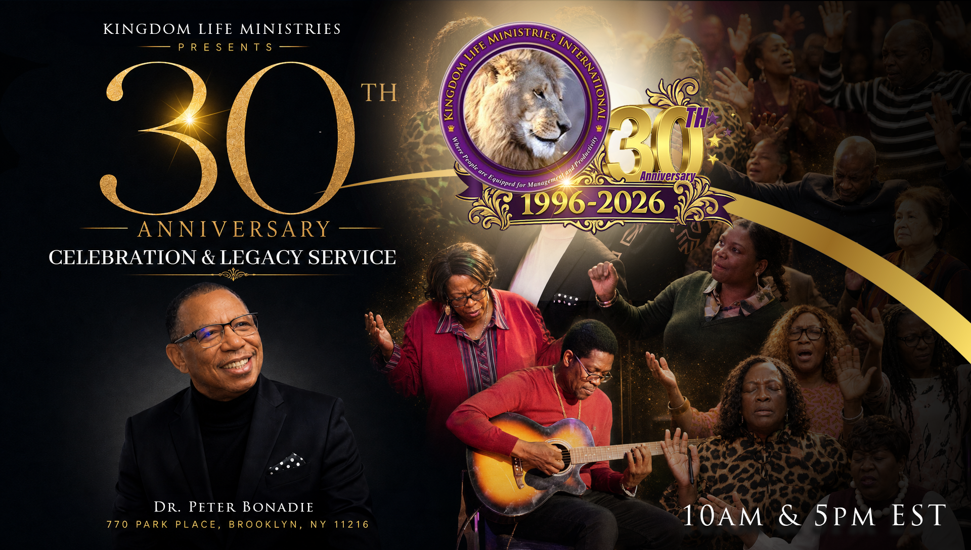 Kingdom Life 30th Anniversary - Design 1 Modern Minimal